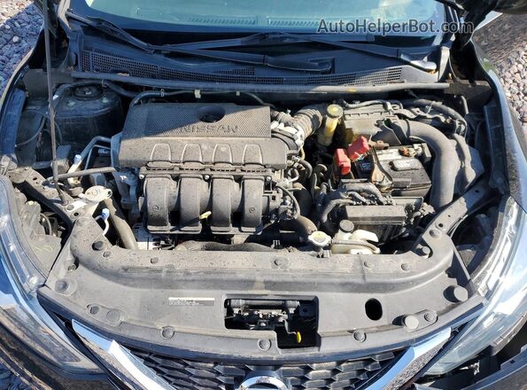 3N1AB7AP7KY339028 2019 NISSAN SENTRA Black Widok wnętrza z tyłu