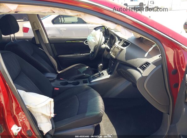 3N1AB7AP7KY367749 2019 NISSAN SENTRA Red Front interior view