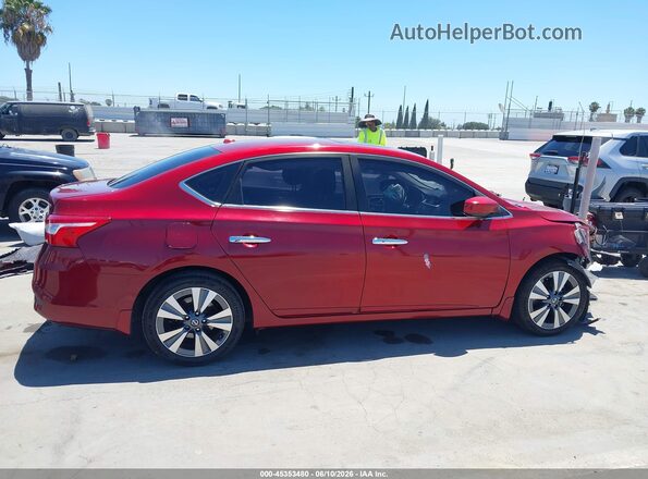 3N1AB7AP7KY367749 2019 NISSAN SENTRA Red Rear interior view