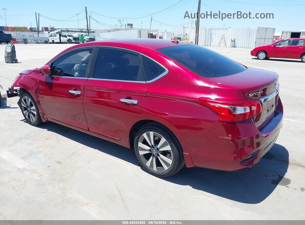 3N1AB7AP7KY367749 2019 NISSAN SENTRA Red Rear left