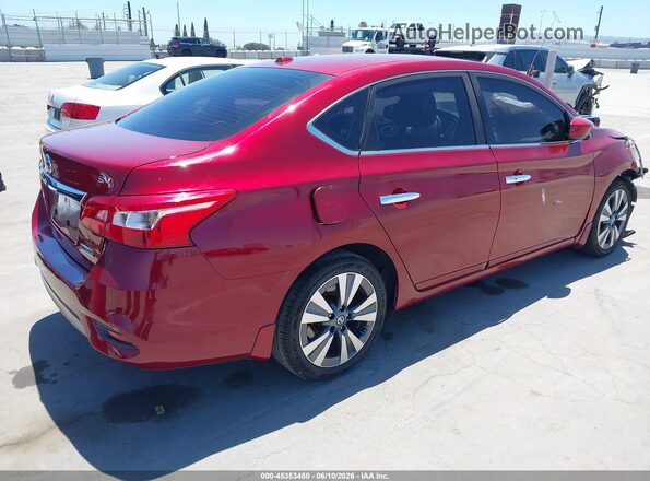 3N1AB7AP7KY367749 2019 NISSAN SENTRA Red Rear right