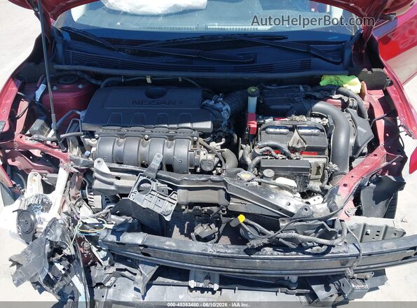 3N1AB7AP7KY367749 2019 NISSAN SENTRA Red Rear view