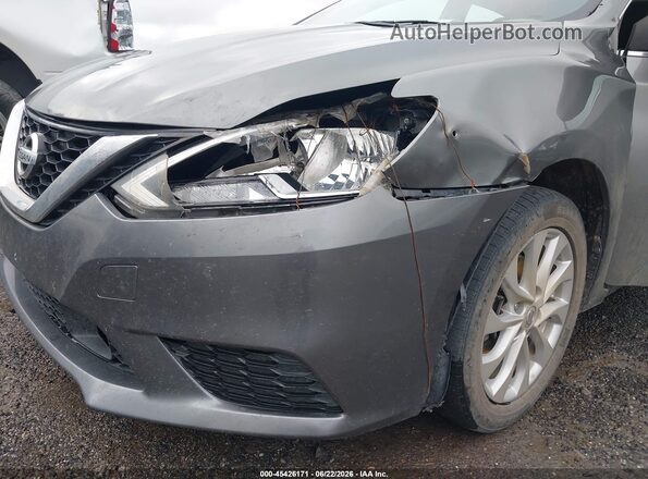 3N1AB7AP7KY369355 2019 NISSAN SENTRA Gray Вид спереду