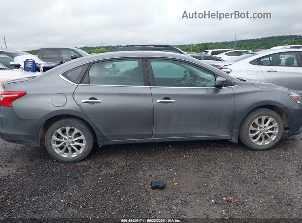 3N1AB7AP7KY369355 2019 NISSAN SENTRA Gray Вид задньої частини салону