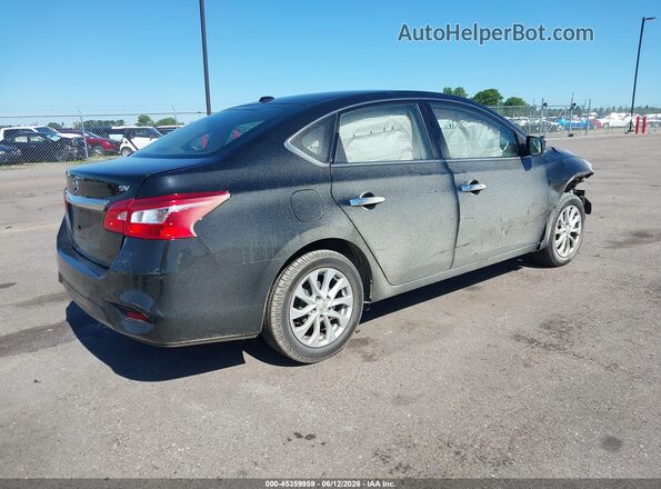 3N1AB7AP7KY374684 2019 NISSAN SENTRA Black უკანა მარჯვენა