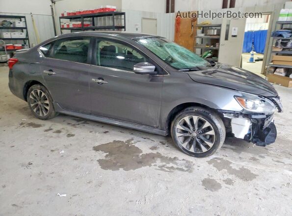 3N1AB7AP7KY376998 2019 NISSAN SENTRA Gray Przód prawy