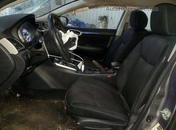 3N1AB7AP7KY376998 2019 NISSAN SENTRA Gray Widok wnętrza z przodu