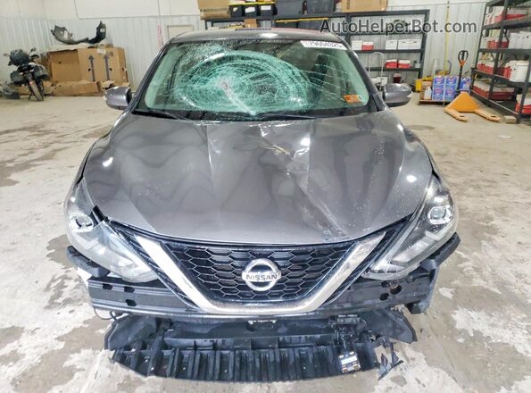 3N1AB7AP7KY376998 2019 NISSAN SENTRA Gray Widok z przodu