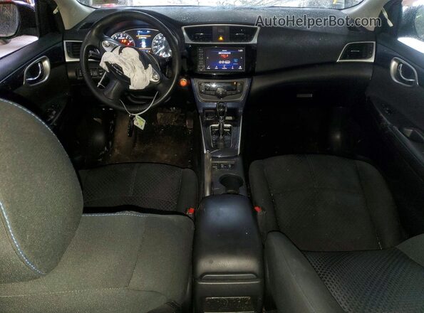 3N1AB7AP7KY376998 2019 NISSAN SENTRA Gray Widok deski rozdzielczej