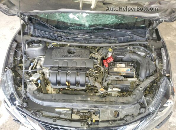 3N1AB7AP7KY376998 2019 NISSAN SENTRA Gray Widok wnętrza z tyłu