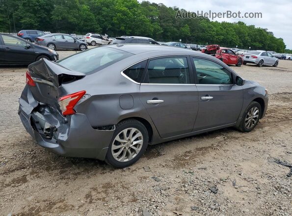 3N1AB7AP7KY391758 2019 NISSAN SENTRA Gray Trasero derecho