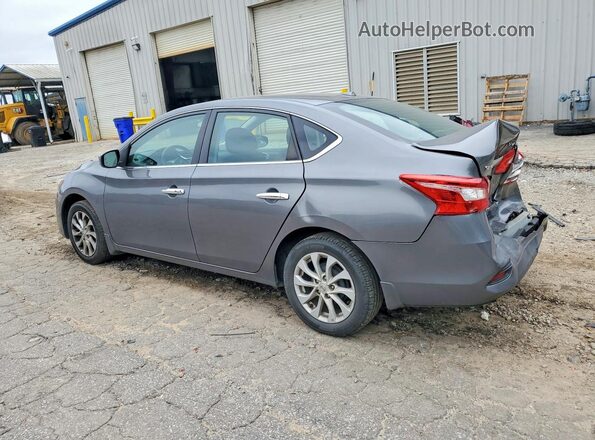 3N1AB7AP7KY391758 2019 NISSAN SENTRA Gray Trasero izquierdo
