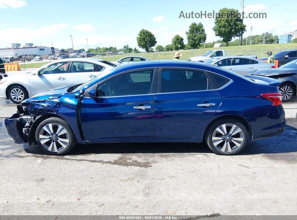3N1AB7AP7KY391954 2019 NISSAN SENTRA Blue Vista interior de 360 grados