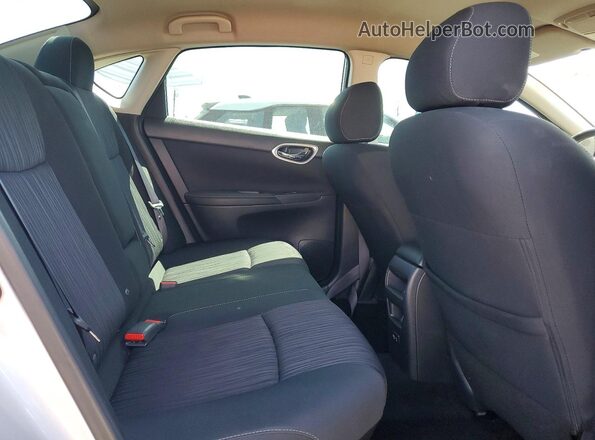 3N1AB7AP7KY392831 2019 NISSAN SENTRA Silver Հետևի նստատեղերի տեսք