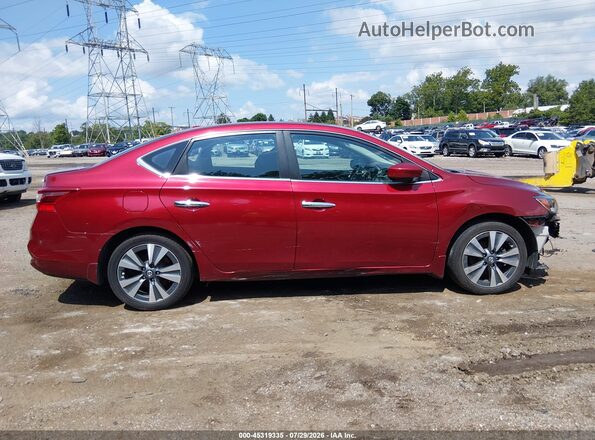 3N1AB7AP7KY407294 2019 NISSAN SENTRA Red Vista interior trasera