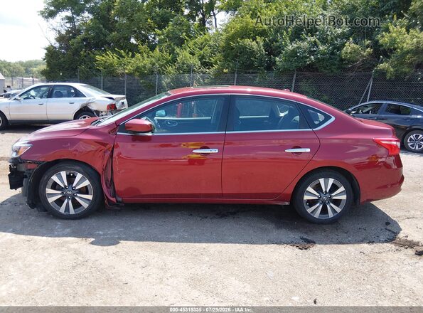3N1AB7AP7KY407294 2019 NISSAN SENTRA Red Vista interior de 360 grados
