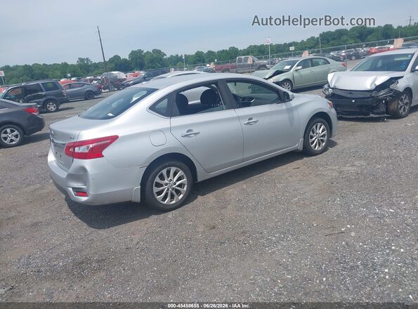 3N1AB7AP7KY422717 2019 NISSAN SENTRA Silver Rear right