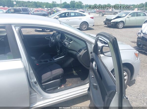 3N1AB7AP7KY422717 2019 NISSAN SENTRA Silver Front interior view