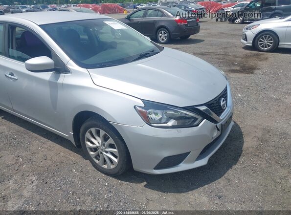 3N1AB7AP7KY422717 2019 NISSAN SENTRA Silver Front view