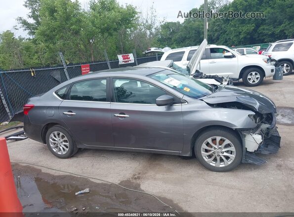 3N1AB7AP7KY430039 2019 NISSAN SENTRA Gray სალონის 360-გრადუსიანი ხედი