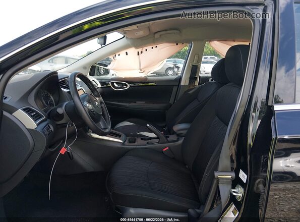 3N1AB7AP7KY436715 2019 NISSAN SENTRA Black Вид салону спереду