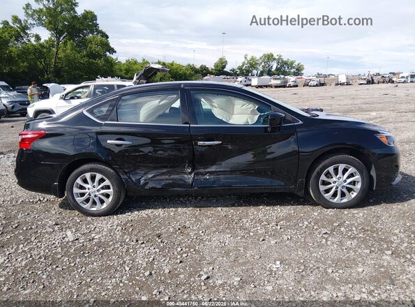 3N1AB7AP7KY436715 2019 NISSAN SENTRA Black Вид задньої частини салону