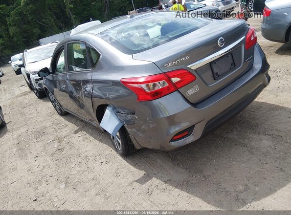 3N1AB7AP7KY450890 2019 NISSAN SENTRA Серый Задняя левая четверть