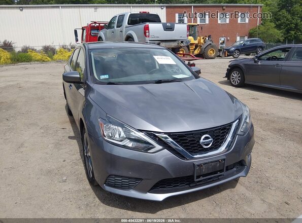 3N1AB7AP7KY450890 2019 NISSAN SENTRA Серый Вид щитка приборов