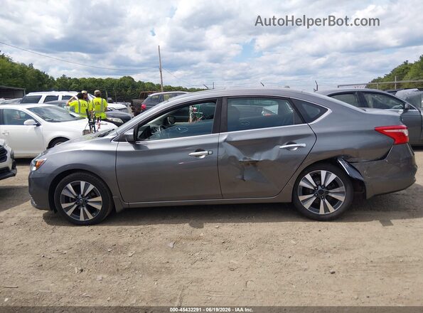 3N1AB7AP7KY450890 2019 NISSAN SENTRA Серый Панорамный вид салона 360°