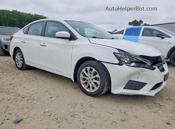 3N1AB7AP7KY456088 2019 NISSAN SENTRA White Առջևի աջ
