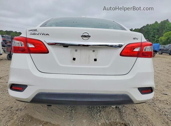 3N1AB7AP7KY456088 2019 NISSAN SENTRA White Հետևի տեսք