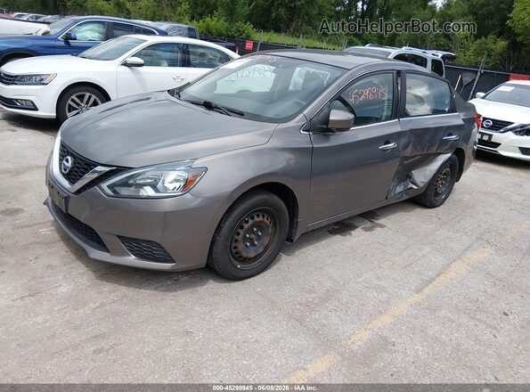 3N1AB7AP8GL655168 2016 NISSAN SENTRA Gray Передня ліва чверть