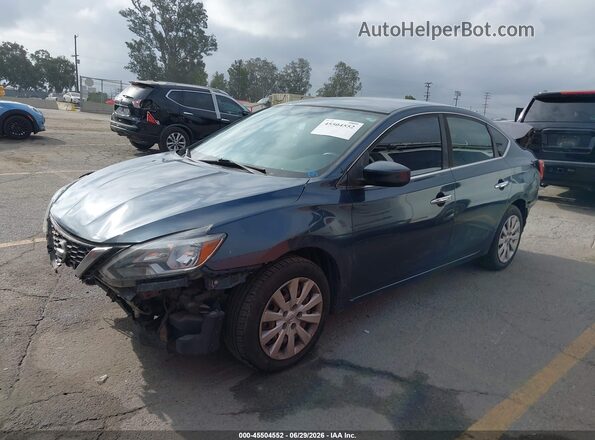 3N1AB7AP8GL666641 2016 NISSAN SENTRA Blue წინა მარცხენა ხედი სამი მეოთხედიდან