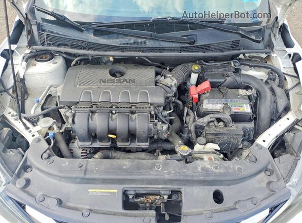 3N1AB7AP8GY303419 2016 NISSAN SENTRA Белый Вид задней части салона