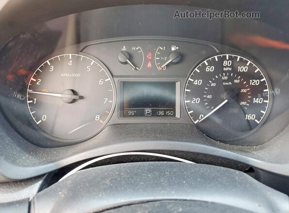 3N1AB7AP8GY311682 2016 NISSAN SENTRA Blue Instrument cluster view