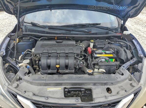 3N1AB7AP8GY311682 2016 NISSAN SENTRA Blue Rear interior view