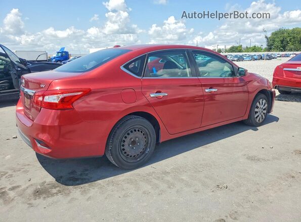 3N1AB7AP8HL637481 2017 NISSAN SENTRA Burgundy Rear right