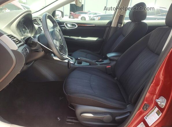 3N1AB7AP8HL637481 2017 NISSAN SENTRA Burgundy Front interior view