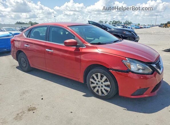 3N1AB7AP8HL637481 2017 NISSAN SENTRA Burgundy Front right