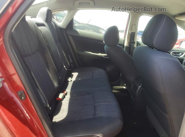 3N1AB7AP8HL637481 2017 NISSAN SENTRA Burgundy Rear seats view