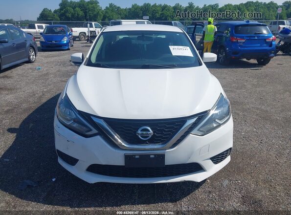 3N1AB7AP8HY239495 2017 NISSAN SENTRA Белый Вид щитка приборов