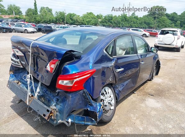 3N1AB7AP8HY261349 2017 NISSAN SENTRA Blue Задня права чверть