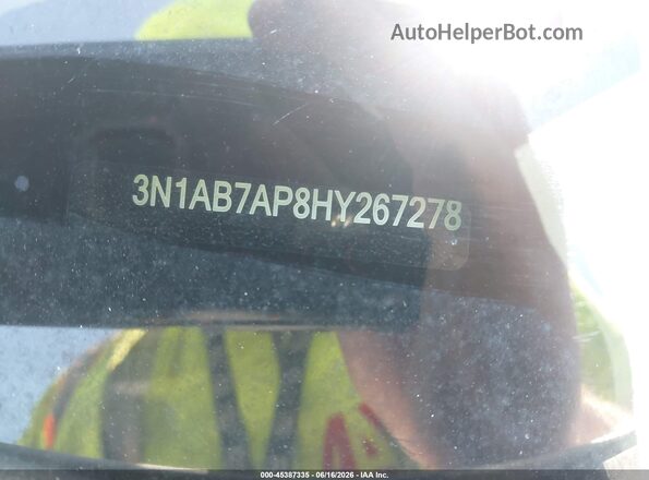 3N1AB7AP8HY267278 2017 NISSAN SENTRA Белый 