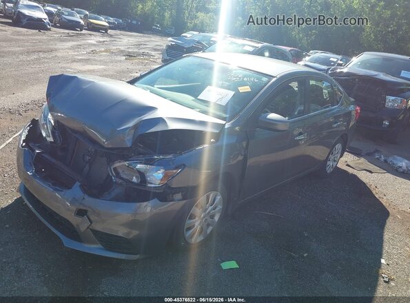 3N1AB7AP8HY323056 2017 NISSAN SENTRA Серый Передняя левая четверть