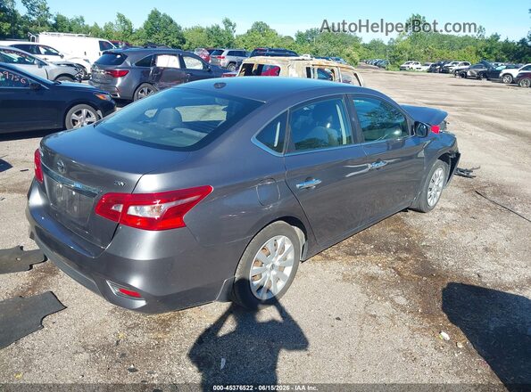3N1AB7AP8HY323056 2017 NISSAN SENTRA Серый Задняя правая четверть