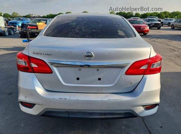 3N1AB7AP8HY324076 2017 NISSAN SENTRA Silver Вид ззаду
