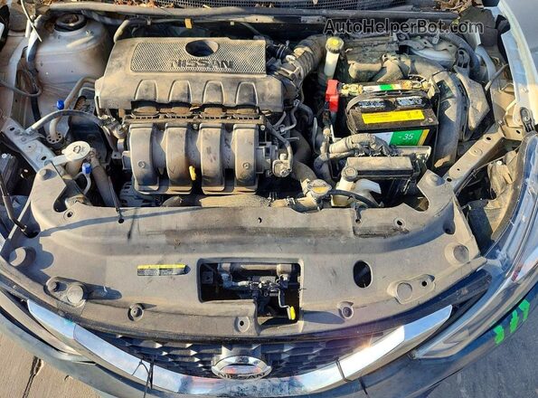 3N1AB7AP8HY324076 2017 NISSAN SENTRA Silver Вид задньої частини салону