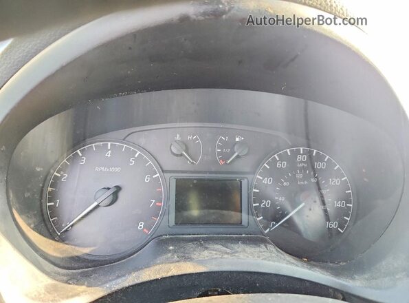 3N1AB7AP8HY324076 2017 NISSAN SENTRA Silver Вид щитка приладів