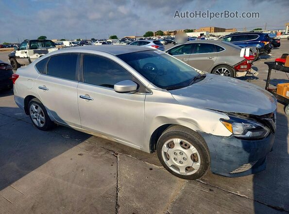 3N1AB7AP8HY324076 2017 NISSAN SENTRA Silver Передня права чверть