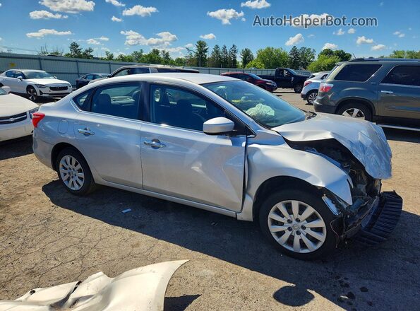 3N1AB7AP8HY351021 2017 NISSAN SENTRA Silver Przód prawy